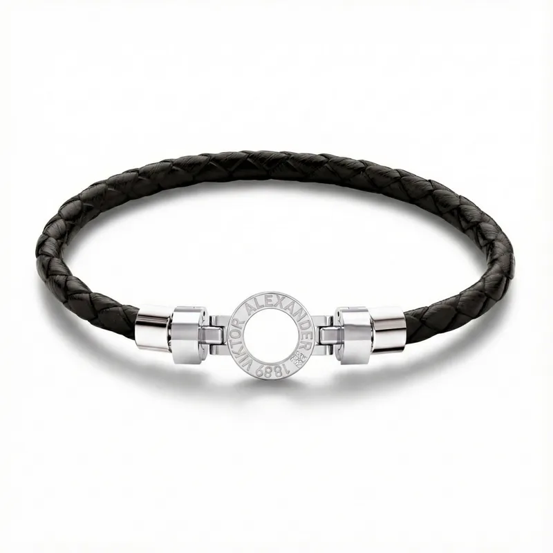 Regalia S R01 925 with Italian Weaved Calf Bracelet
