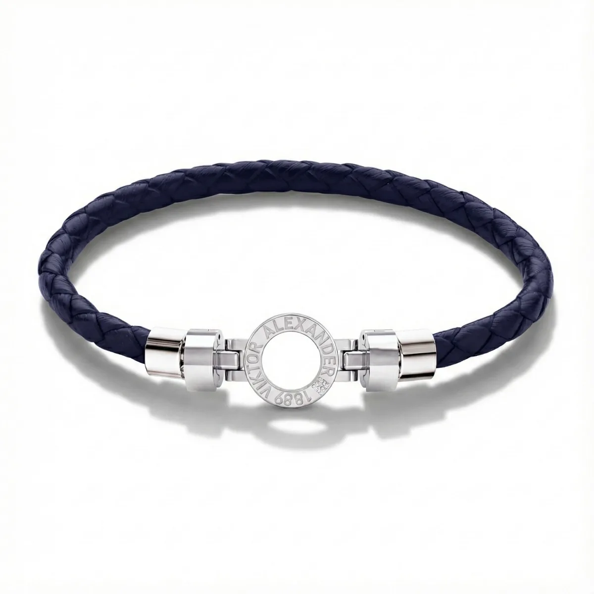 Regalia S R01 925 with Italian Weaved Calf Bracelet, view 3 – Viktor Alexander