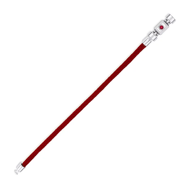 Ruby 925 Silver with Nylon XOXO Bracelet