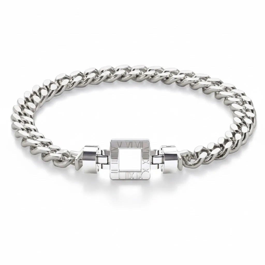 Regalia S S01 925 Silver Chain Link Bracelet, view 7 – Viktor Alexander