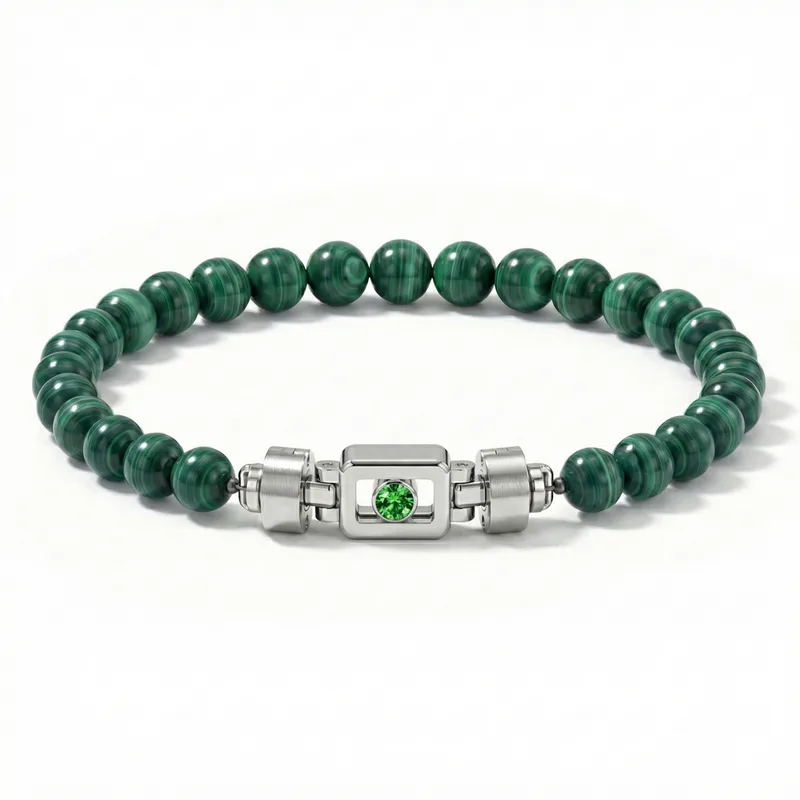 Tsavorite 925 Silver with Gemstone XOXO Bracelet