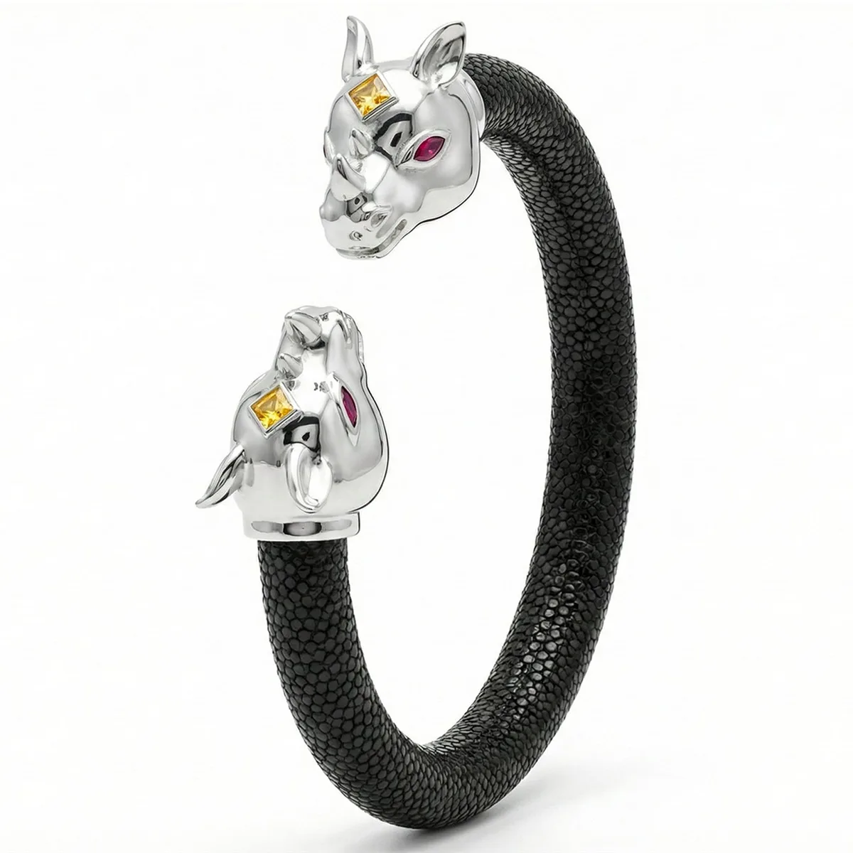 Rhino 925 Yellow Sapphire & Ruby Stingray Bracelet – Viktor Alexander