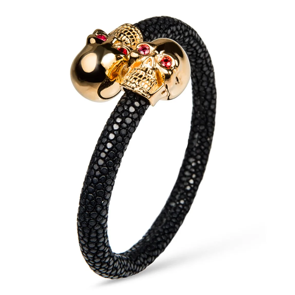 Skull 925 Ruby Stingray Bracelet, view 4 – Viktor Alexander