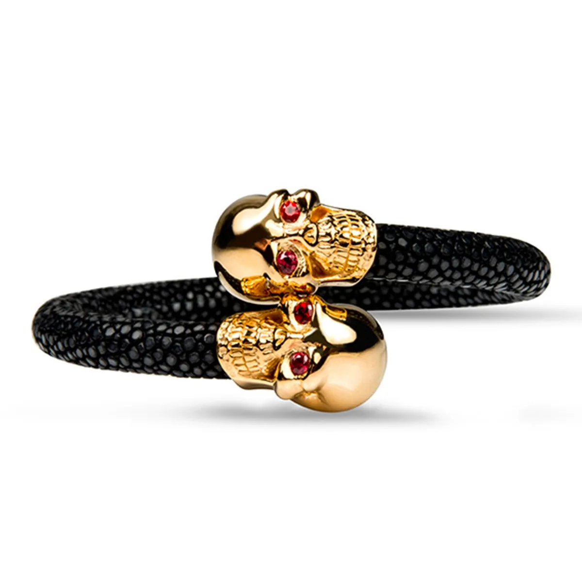 Skull 925 Ruby Stingray Bracelet, view 6 – Viktor Alexander