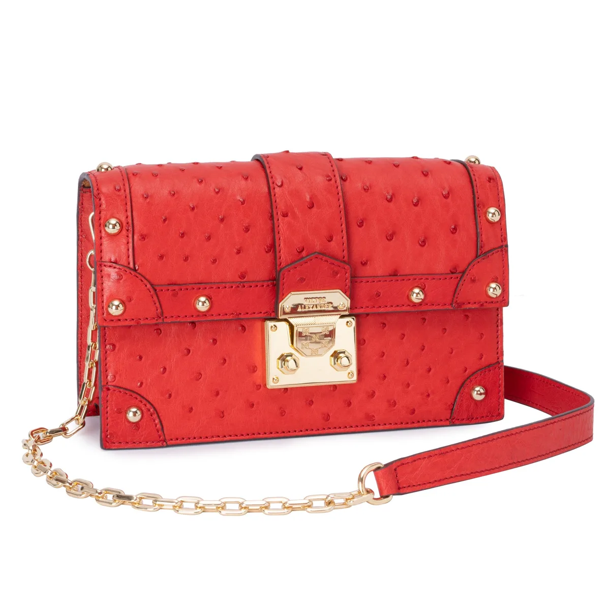 The Alexandria Bag - Ostrich in Red Lava – Viktor Alexander