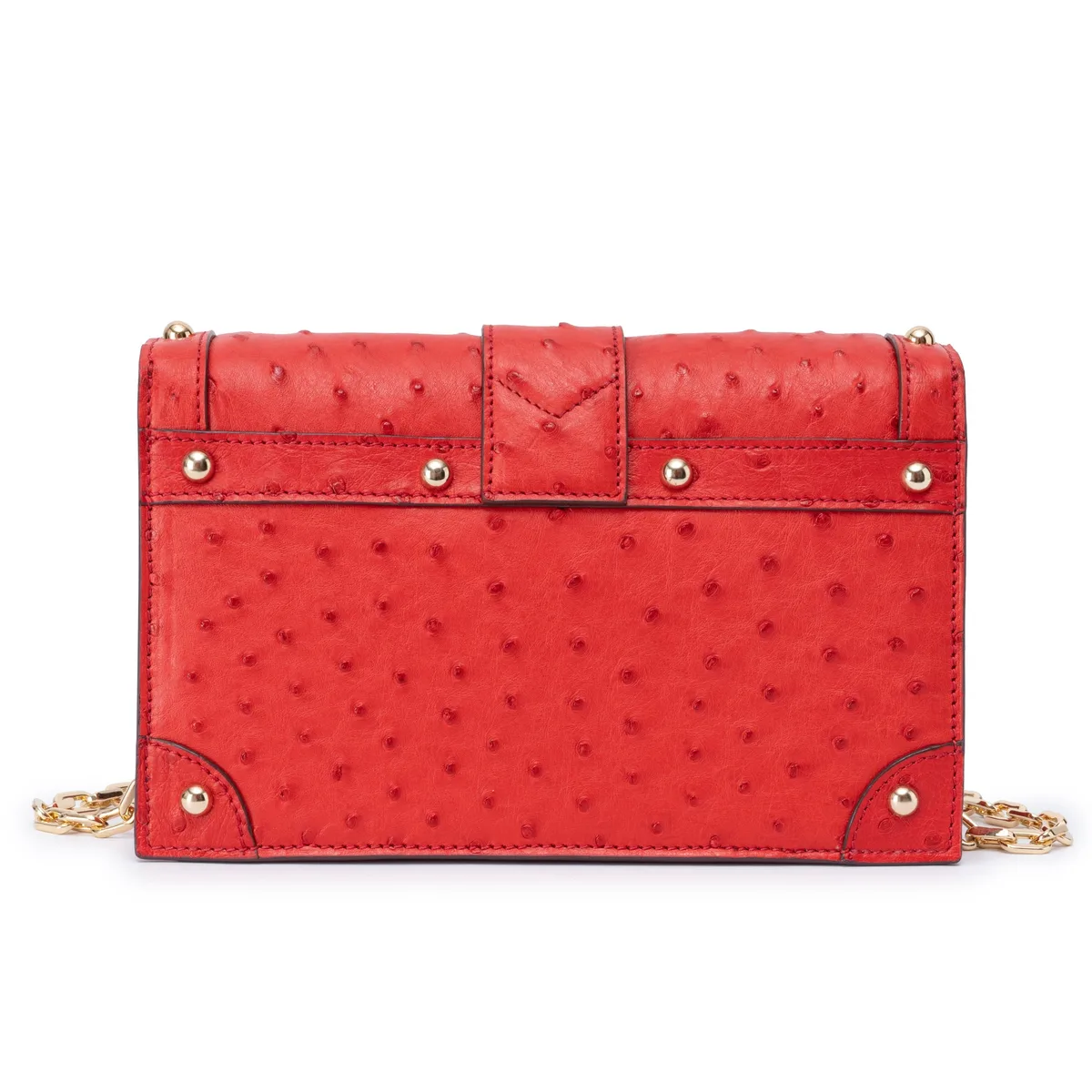 The Alexandria Bag - Ostrich in Red Lava, view 2 – Viktor Alexander