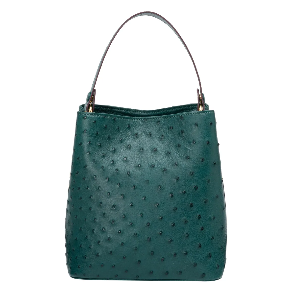 The Hobo Bag - Ostrich in Green Emerald, view 2 – Viktor Alexander