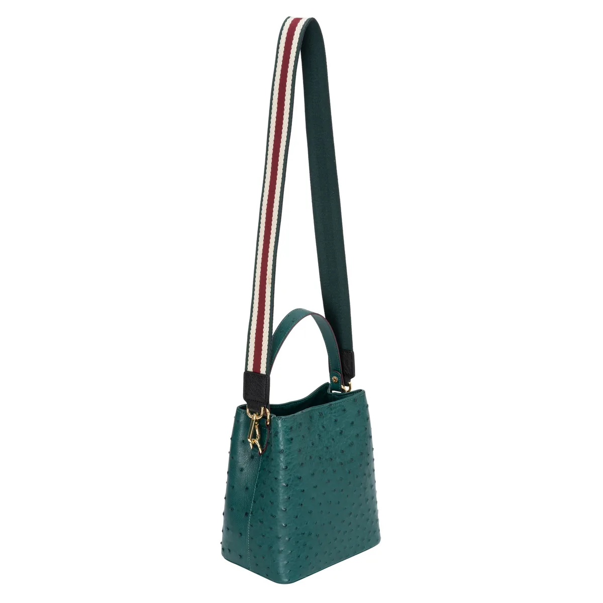 The Hobo Bag - Ostrich in Green Emerald, view 4 – Viktor Alexander