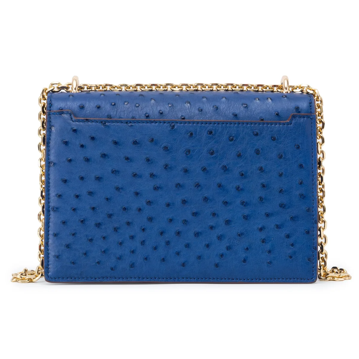 The Philly Bag - Ostrich in Blue Mariana, view 2 – Viktor Alexander