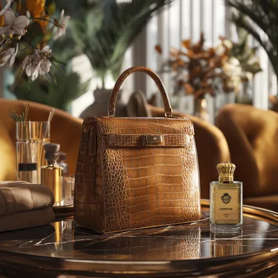 Viktor Alexander exotic leather handbags in ostrich and alligator