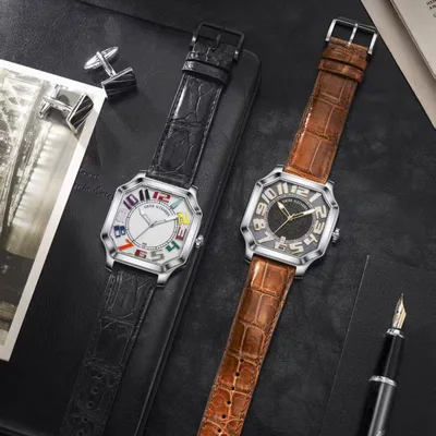 Viktor Alexander Swiss watches in the octagonal Arc de Renaissance case