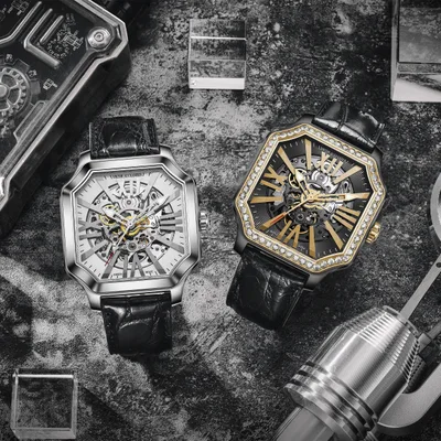 Viktor Alexander Swiss watches in the octagonal Arc de Renaissance case